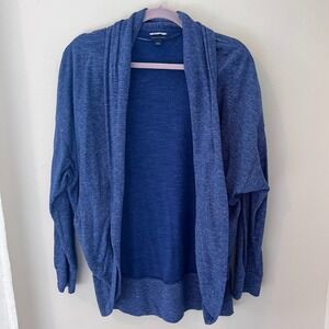 Tommy Hilfiger Athluxe Open Cardigan‎ Striped Lightweight Blue Size L